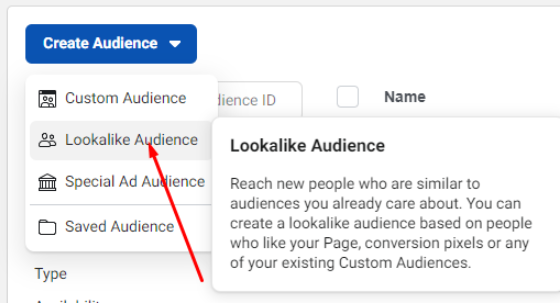 create audience