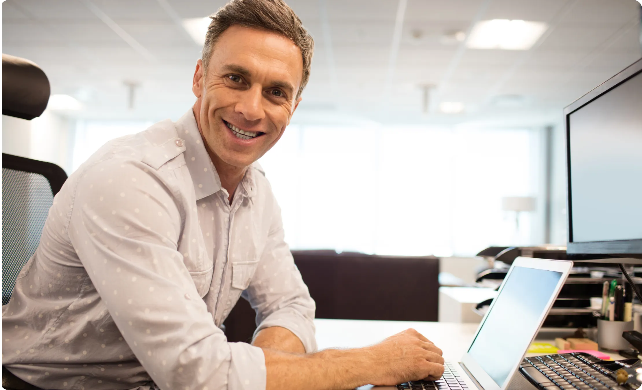 A man with his laptop