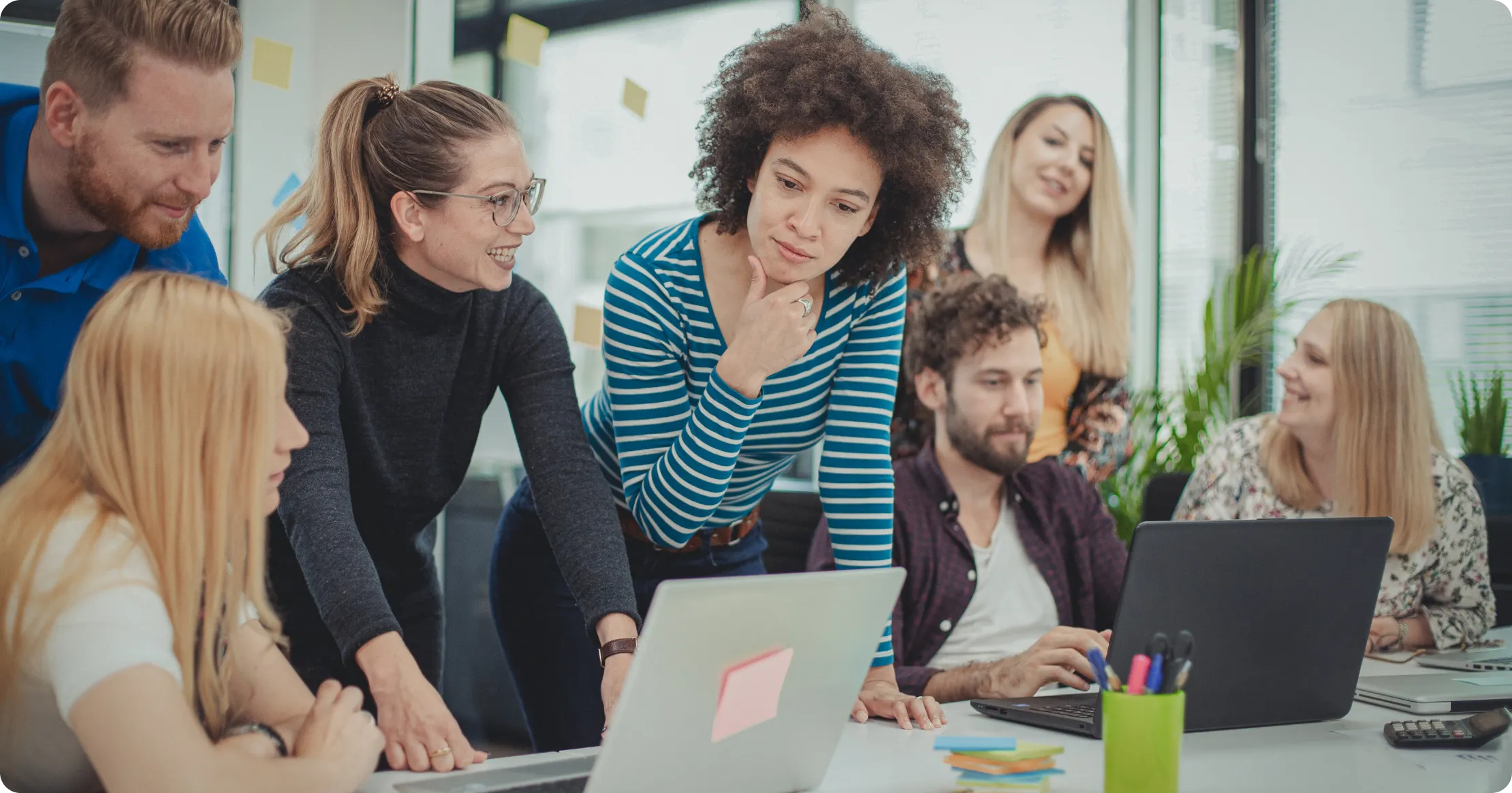 Group of people having a meeting