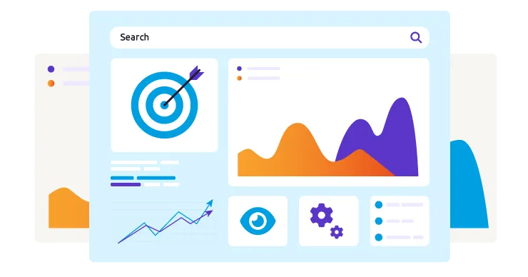 SEO metrics illustrator