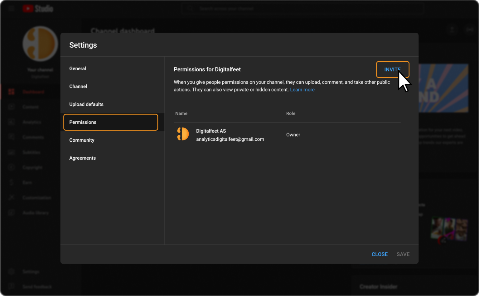 How To Give Someone Access To YouTube channel Digitalfeet