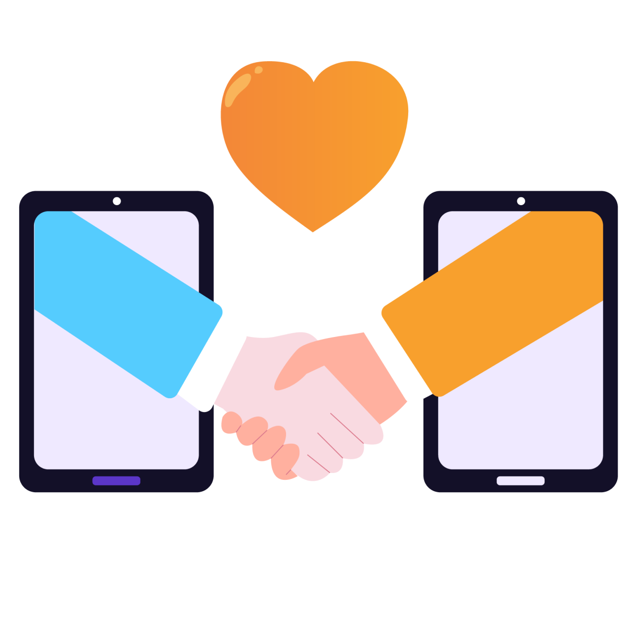 man giving helping hand